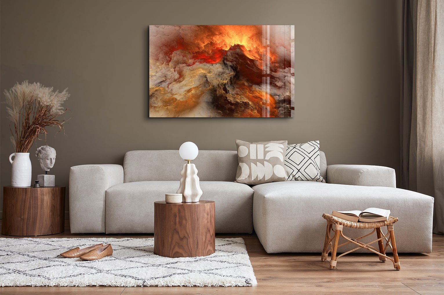 Glass Wall Art / Hotel Wood Art / Exquisite Wall Decor